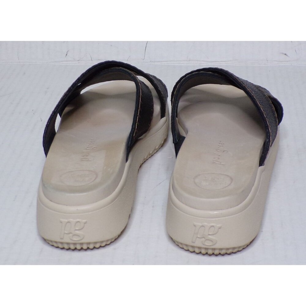 PAUL GREEN Rivers Slides Sandal Shoes 8.5 Black - Picture 8 of 12